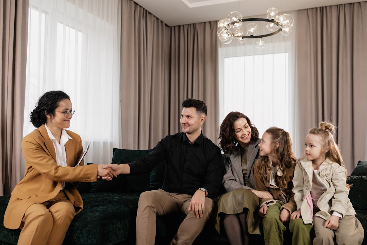 A Real Estate Agent and a Client in an Agreement